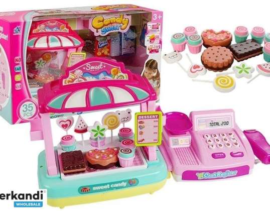 Pokladňa Candy Shop Sladkosti Stánok 35 kusov