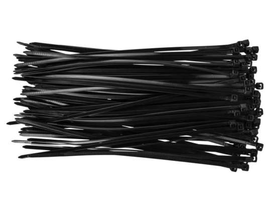 Ιμάντες σφίξης 3.6 x 200 mm. 100 τεμ.. μαύροι