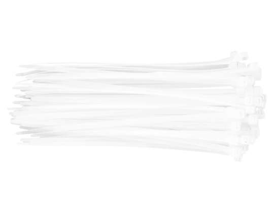 Ζώνες σύσφιξης 4.8 x 200 mm. 75 τμχ.. λευκές