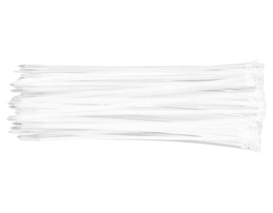 Kabelbinders 4.8 x 300 mm. 75 stuks. wit