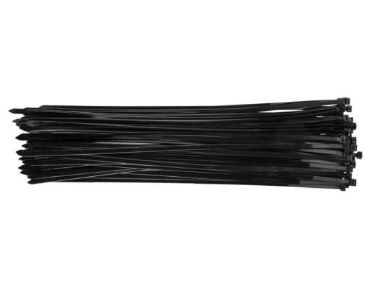 Ζώνες σύσφιξης 7.6 x 500 mm. 75 τμχ.. μαύρες