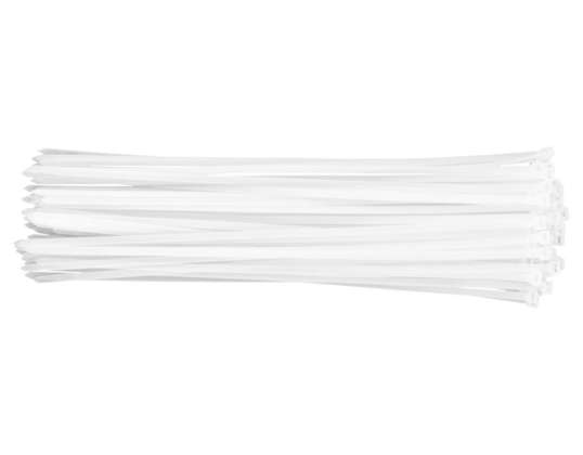 Klamberid 7.6 x 500 mm. 75 tk. valged