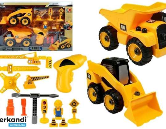 Conjunto de coche Excavadora volquete de grúa para desmantelamiento