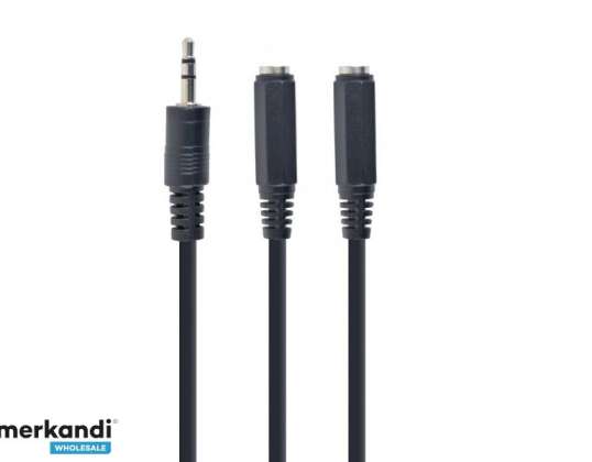 CableXpert KABEL AUDIO SPLITTER 3,5 MM/10 CM WHT CCA-415-0,1 M