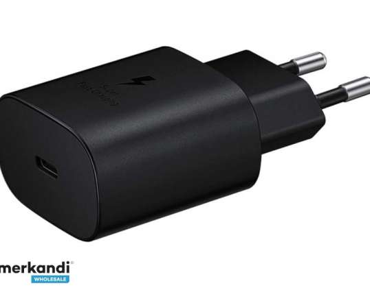 Samsung AC -laturi erittäin nopea 25W USB-C musta EP-TA800NBEGEU