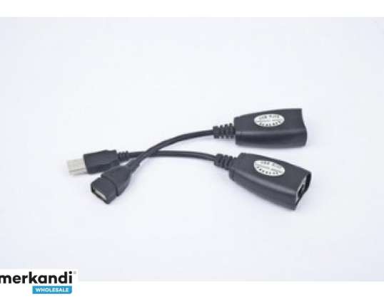 Extender USB CableXpert de până la 30 m - USB - RJ-45 - 0,17 m - Negru EAU-30M