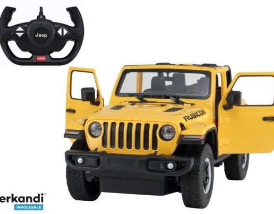 Auto R/C Jeep Wrangler Rubicon 1:14 Rastar Jaune