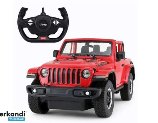 Auto R/C Jeep Wrangler Rubicon 1:14 Rastar Rouge