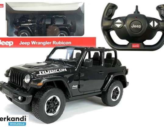 Auto R/C Jeep Wrangler Rubicon 1:14 Rastar Noir