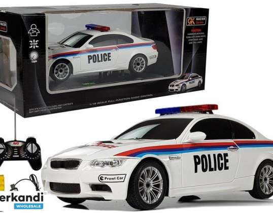 Coche de policía teledirigido 1:18 R/C
