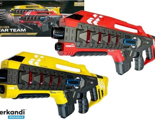 Laser Tag riflesett 4 lag 2 farger