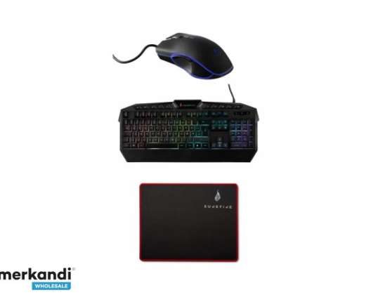 SureFire Kingpin Combinație Set 48825-482 (Tastatură, Mouse & Mousepad)