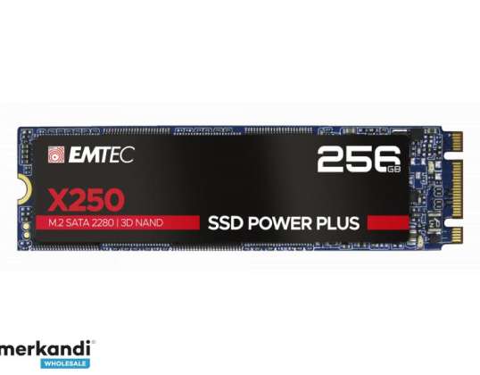 Emtec SSD interno X250 256GB M.2 SATA III 3D NAND 520MB/seg ECSSD256GX250