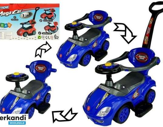 Ride-on Ride-on with Pusher Mega Car 3in1 Blue