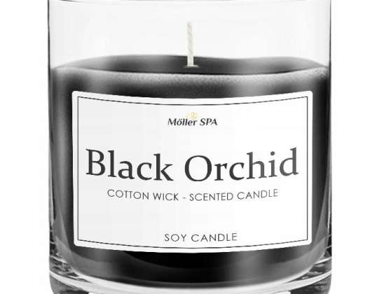 Möller SPA - ZWARTE ORCHIDEE SOJA NATUURLIJKE KAARS KAARS PARFUM GEUR