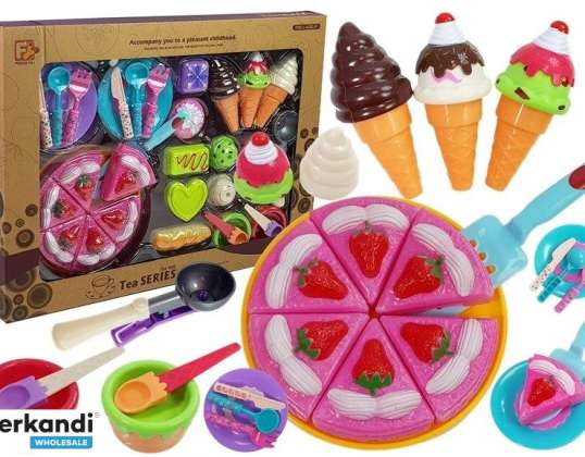 Süßigkeiten Set Desserts Eis Kekse Zubehör