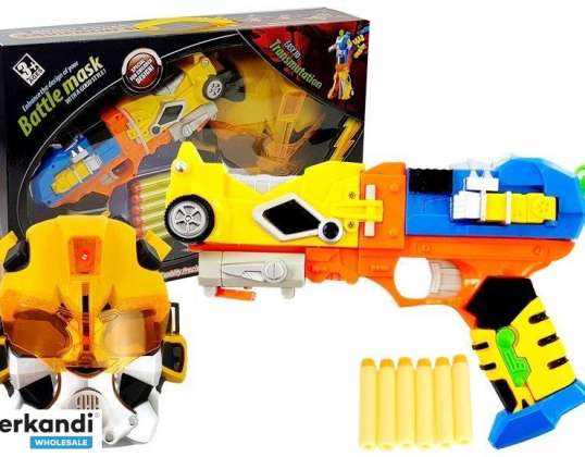 Foam Dart Gun Robot 2in1 Mask