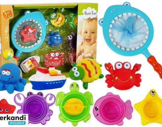 Bath Toys Net Landing Net Starfish Turtle