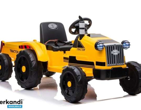 Batteriebetriebener Traktor mit Anhänger CH9959 Gelb
