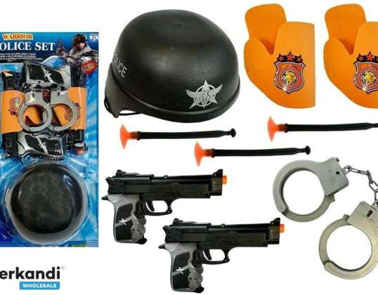 Police Gun Handcuffs Set
