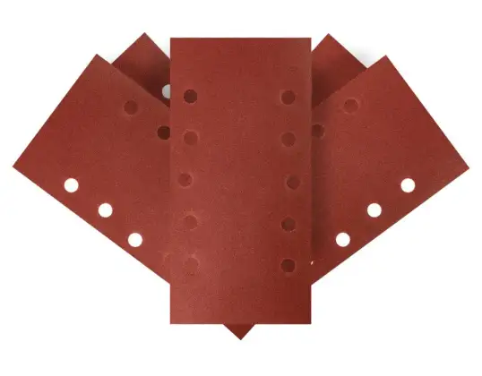 TOP 54H006 Velcro Schleifpapier 115 x 230 mm. K180. 5 Stk. mit Löchern