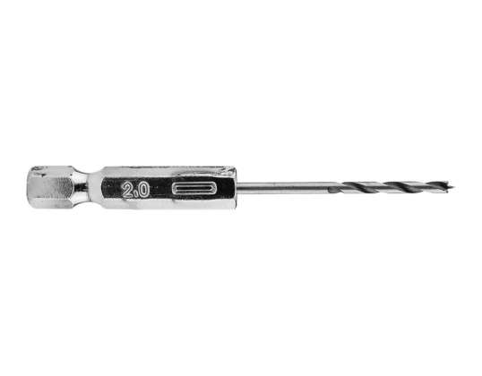 TOP 54T576 Holz-Sechskantbohrer 2,0 mm