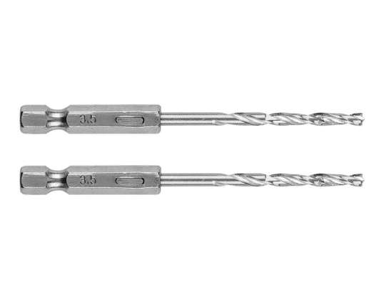 Metal Drill Hex 3.5 mm. 2 pcs.
