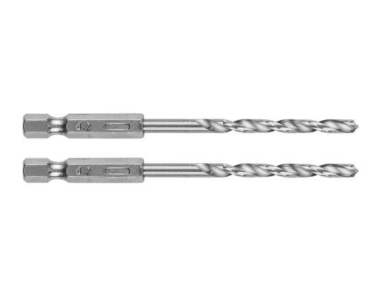 Metal Drill Bit Hex 4.2 mm. 2 pcs.