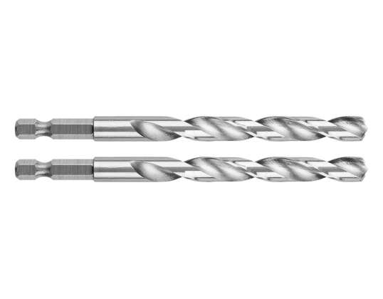 Metal Drill Bit Hex 7.5 mm. 2 pcs.