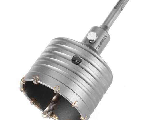 Hulldiameter 80mm med SDS-adapter og føringsbor