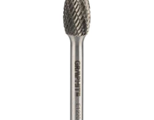 Metalo freza HM E tipo ovali 12 x 20 mm kotas 6 x 45 mm