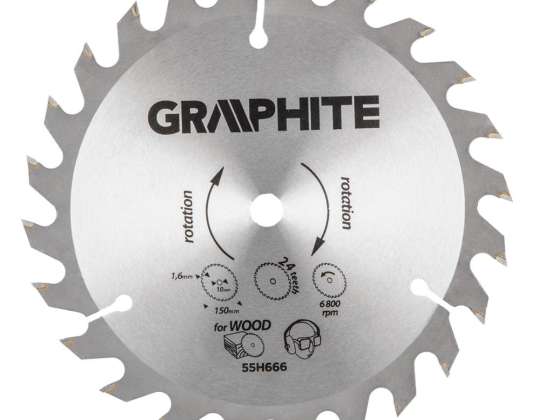 Sägeblatt. 150 x 10mm. 1.6mm . 24 Zähne. Energy