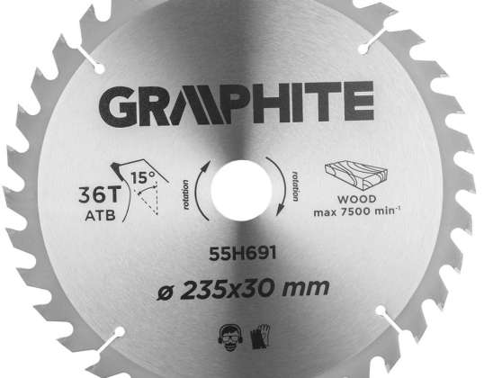 Saw Blade. Carbide. 235 x 30 mm. 36 Teeth