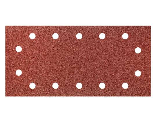 Schleifpapier mit Klett 115 x 230 mm. K60. 5 Stk.. mit Löchern