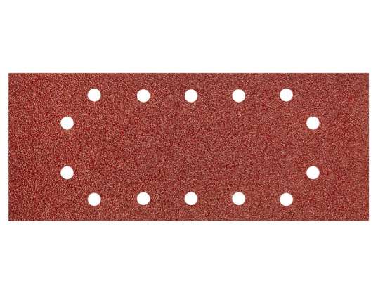 Schuurpapier 115 x 280 mm. K40. 5 stuks. met gaten