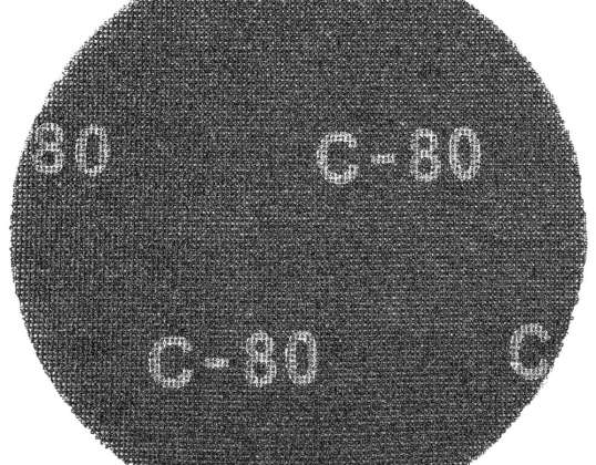 Schleifnetz mit Klettverschluss. 225 mm. K80. für Schleifmaschine 59G260. 10 Stück.