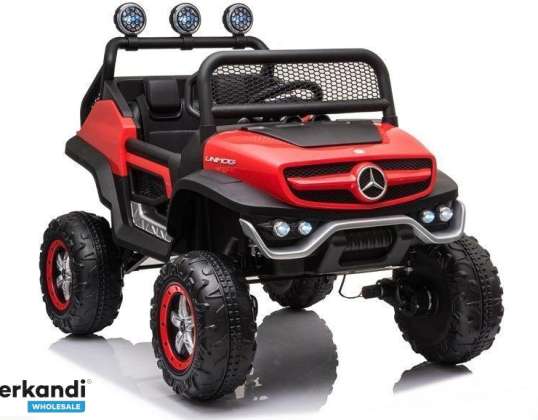 Batteriebetriebenes Fahrzeug Mercedes Unimog S Rot