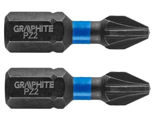 Schroevendraaiers PZ2 x 25 mm. 2 stuks.