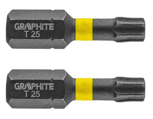 Impact bits TX25 x 25 mm. 2 pcs.