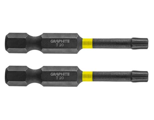 TX20 x 50 mm slagbits. 2 stuks.