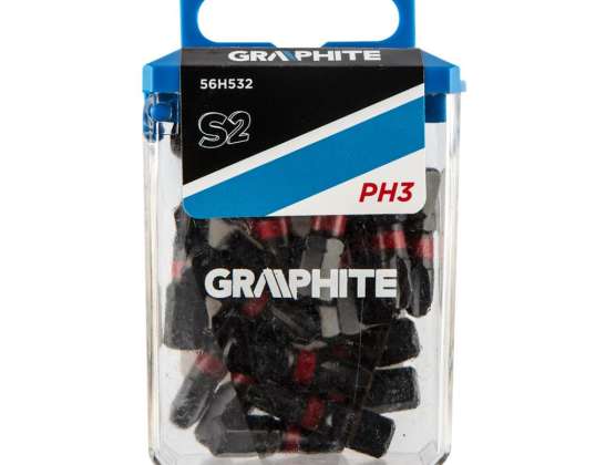 Impact bits PH3 x 25 mm. 20 pcs.