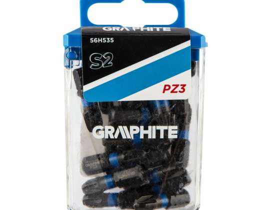 Schroevenbiten PZ3 x 25 mm. 20 st.