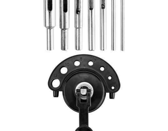 TOP 56T737 4 12 mm diamond drill bits with guide. set of 8 pcs.