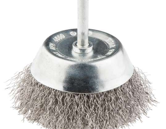 Wire Brush with Shaft 75 mm INOX