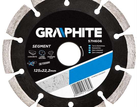 125 x 22.2 mm elmas kesme diski. segmentli. lazerle kaynaklı