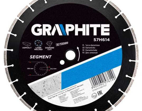350 x 25,4 mm. segmentli lazerle kaynaklı elmas disk