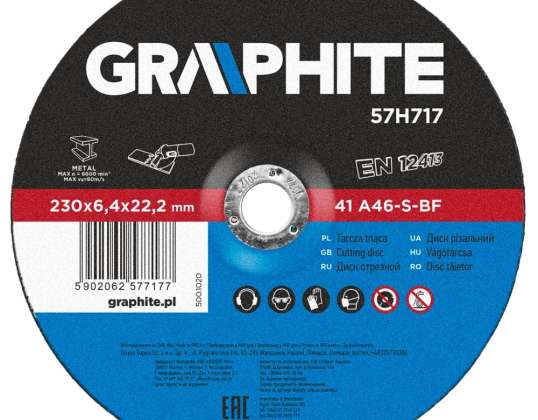 Schuurwiel voor metaal 230 x 6.4 x 22.2 mm. 27 A24 S BF