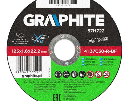 Taş Kesme Diski 125 x 1.6 x 22.2 mm. 41 37C30 R BF