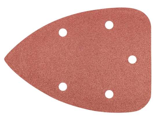 Schleifpapier mit Klett. K120. 5 Stück.