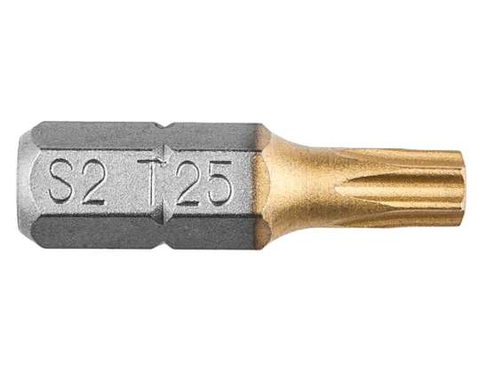 Puntas de destornillador TX25 x 25 mm. 2 piezas.